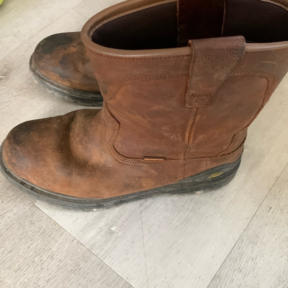 Men's Herman Survivor Bison Work Safety Boots size 9.5 brown‎ work